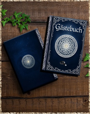 Gästebuch Hochzeit - nachtblau silber